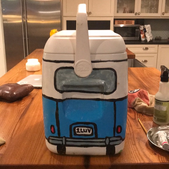 Igloo Cooler Party Supplies Vw Bus Hand Painted Cooler Poshmark